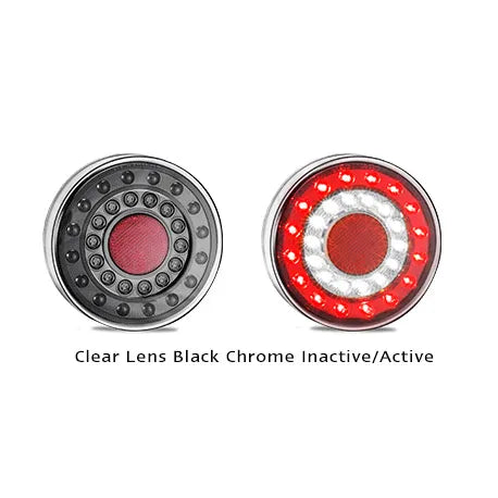 LED Autolamps MAXILAMPC1RXCE Maxilamp Single Black Chrome Reflector Round 40mm