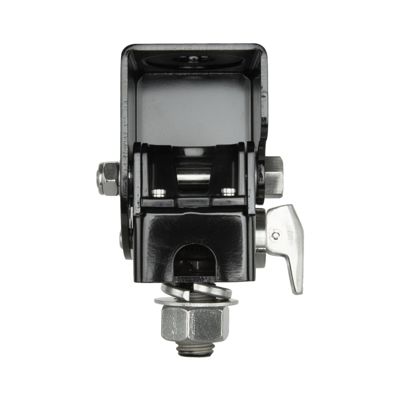 GME MB042B Heavy Duty Fold Down Stainless Steel Antenna Bracket Black Finish