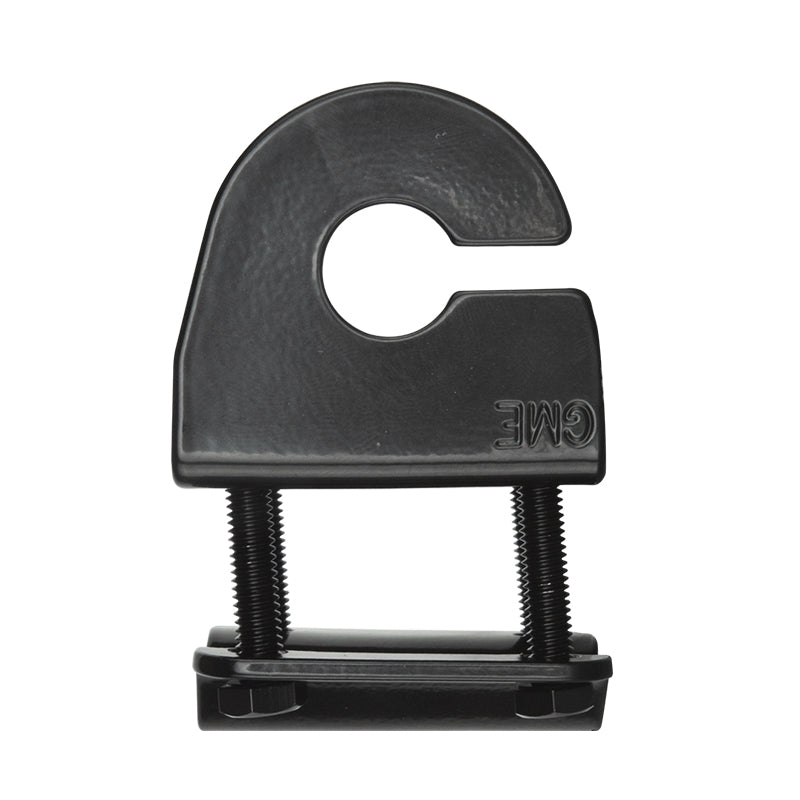 GME MB411B Antenna M/Bracket, Mirror Mount With Slot (Black)