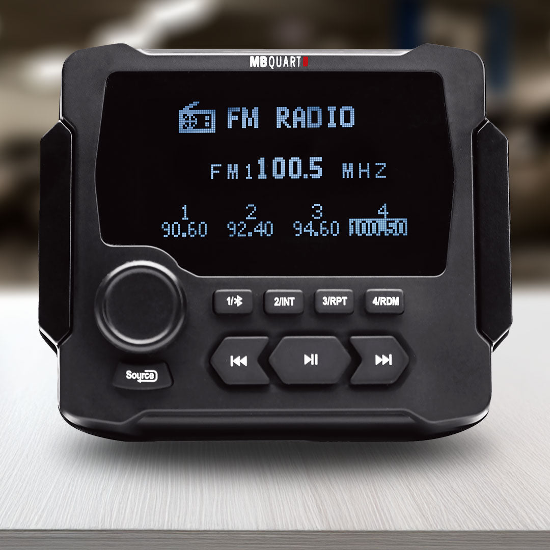 MB Quart MBQ-GMR-LCD | Bluetooth, AM/FM USB Radio | with Built in Amplifier