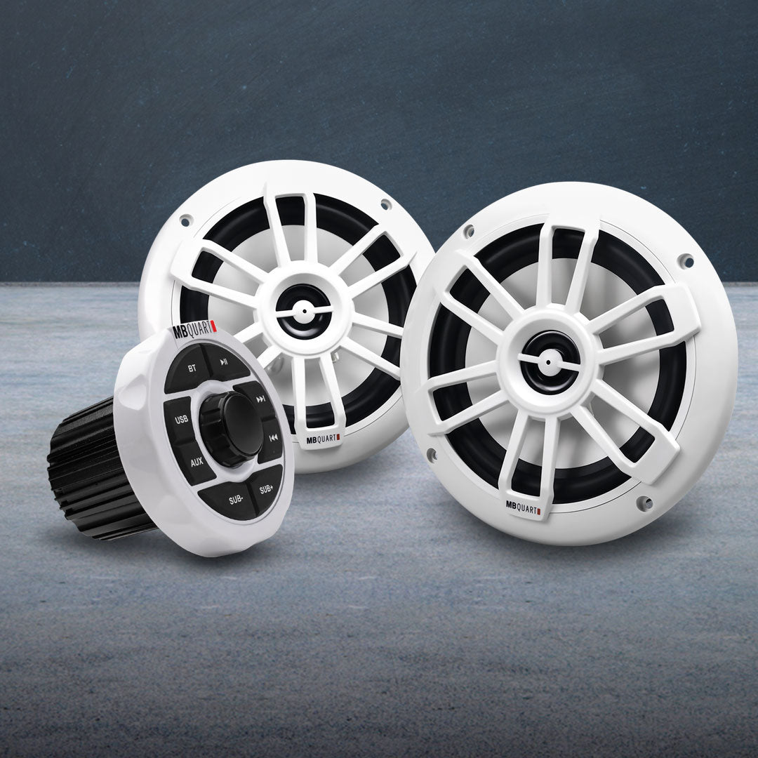 MB Quart MBQ-GMR1.5S2W | Bluetooth Source Unit | with Nautic Speakers