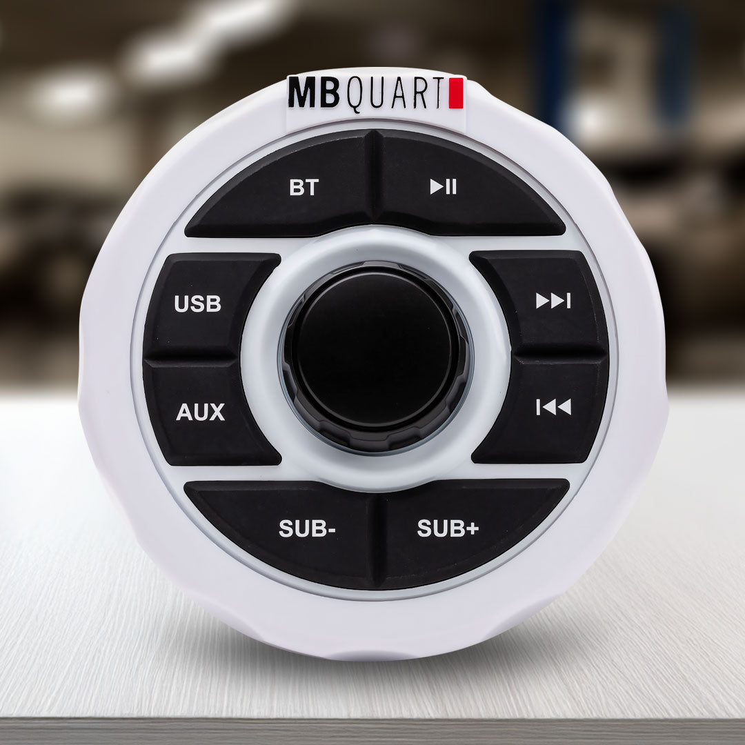 MB Quart MBQ-GMR1.5W | Bluetooth Streaming Source Unit | with USB & AUX Input (White)