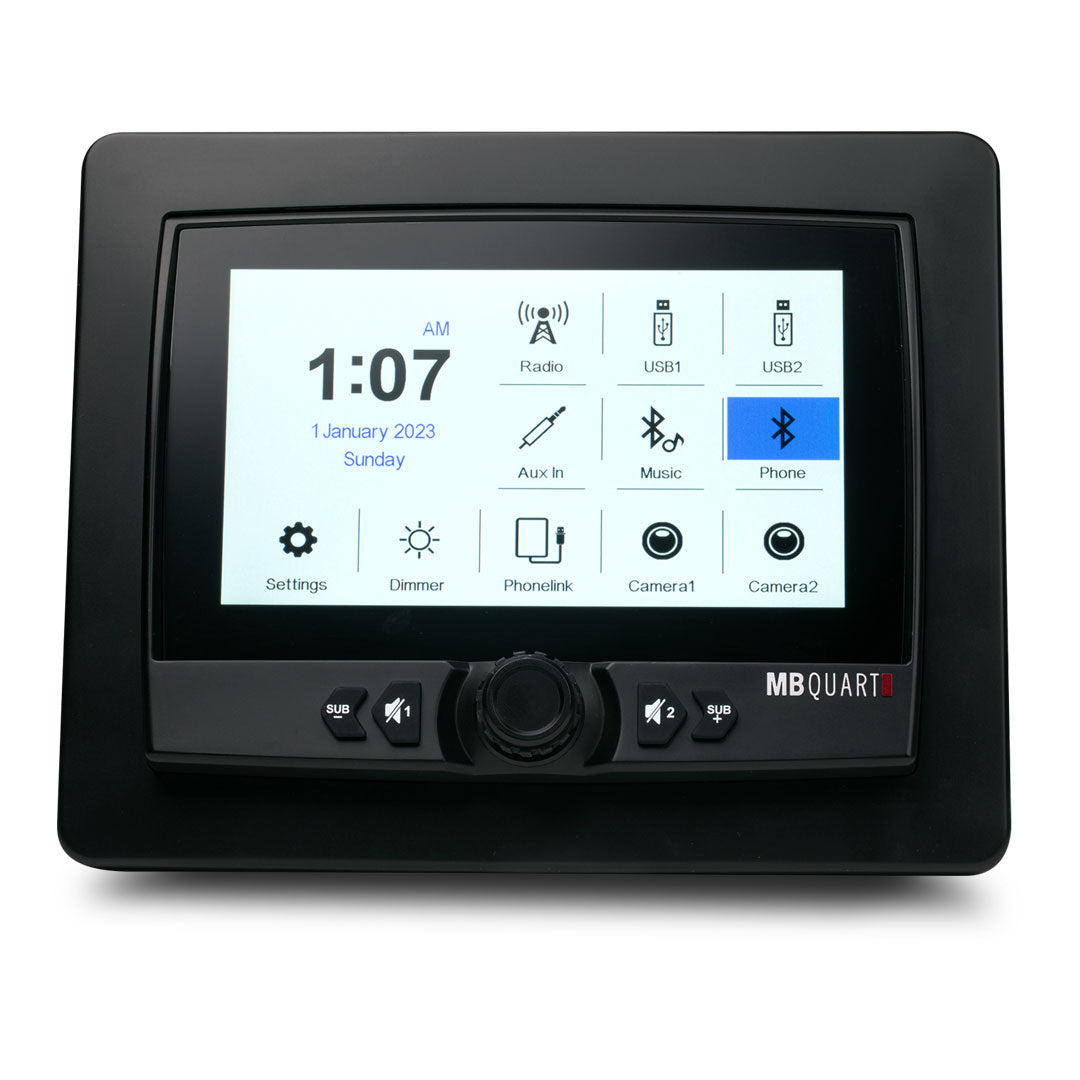 MB Quart MBQ-GMR7V1 | GMR7V1 7-Inch CarPlay Source Unit | Waterproof Touchscreen