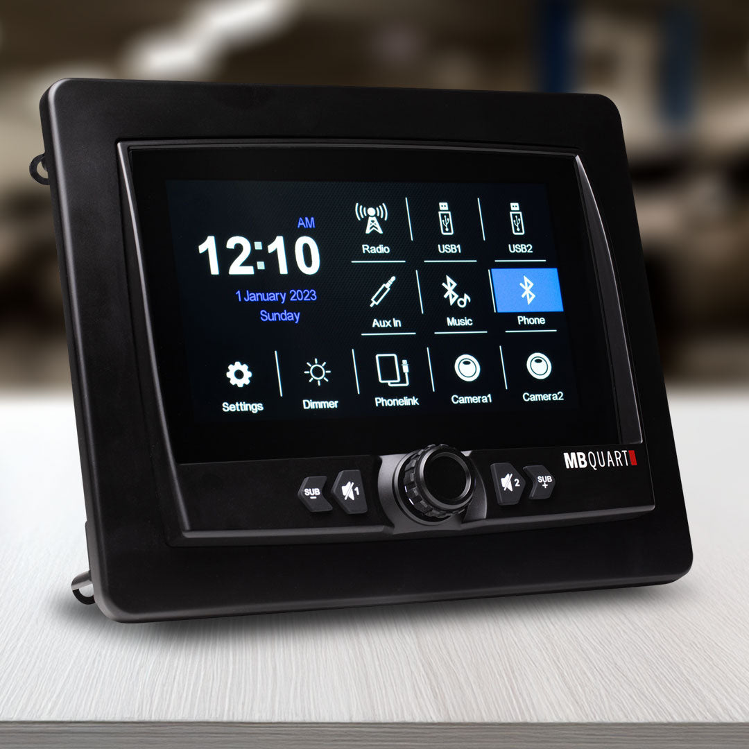 MB Quart MBQ-GMR7V1 | GMR7V1 7-Inch CarPlay Source Unit | Waterproof Touchscreen
