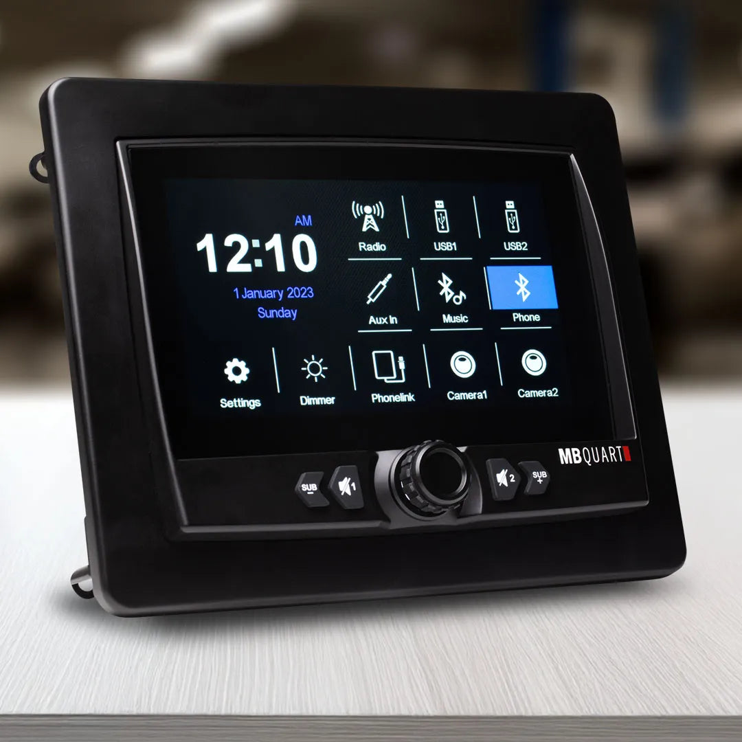 MB Quart MBQ-GMR7V1 | GMR7V1 7-Inch CarPlay Source Unit | Waterproof Touchscreen