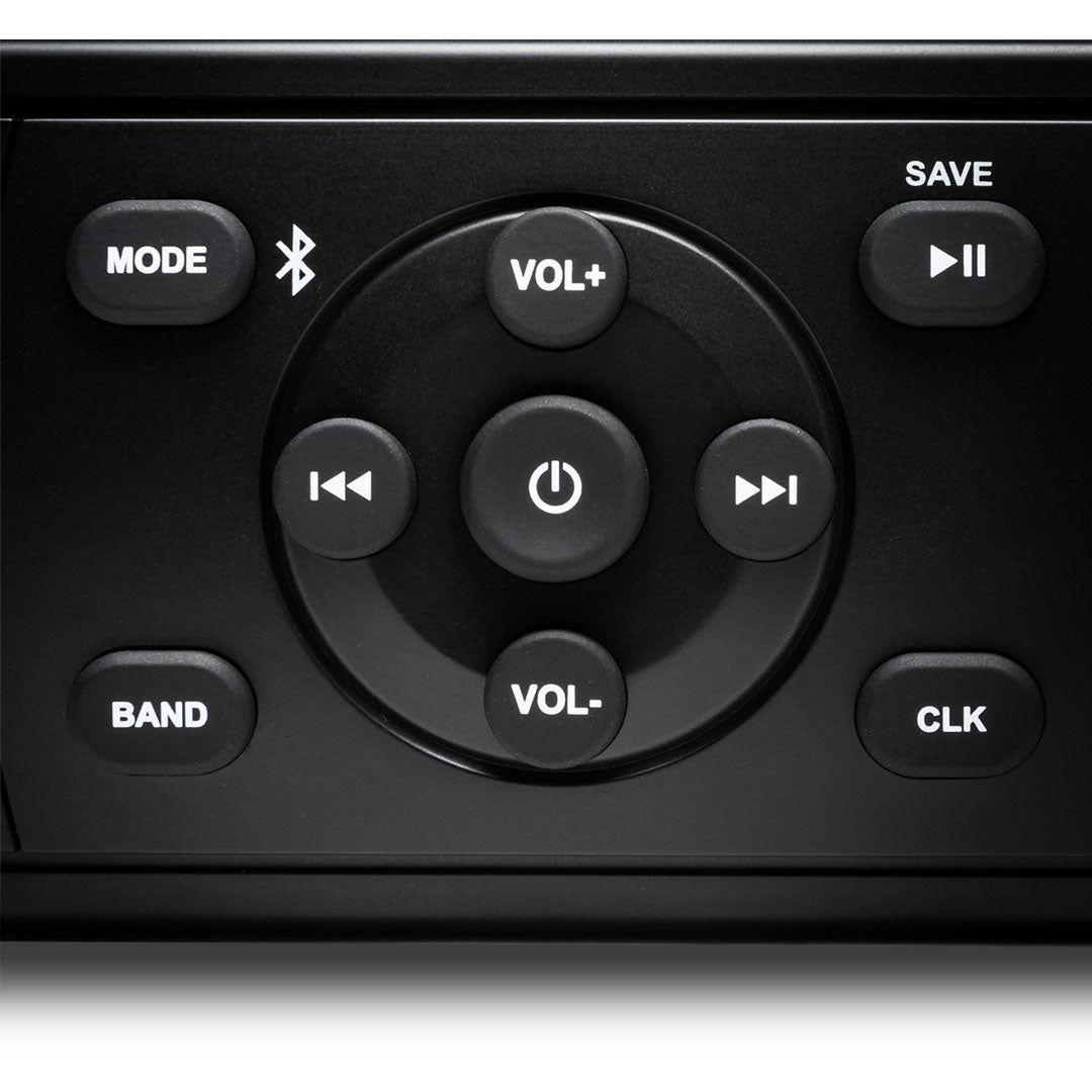 MB Quart MBQ-MDR2.0 | DIN Unit | Mechless Marine Radio/Source (Black)