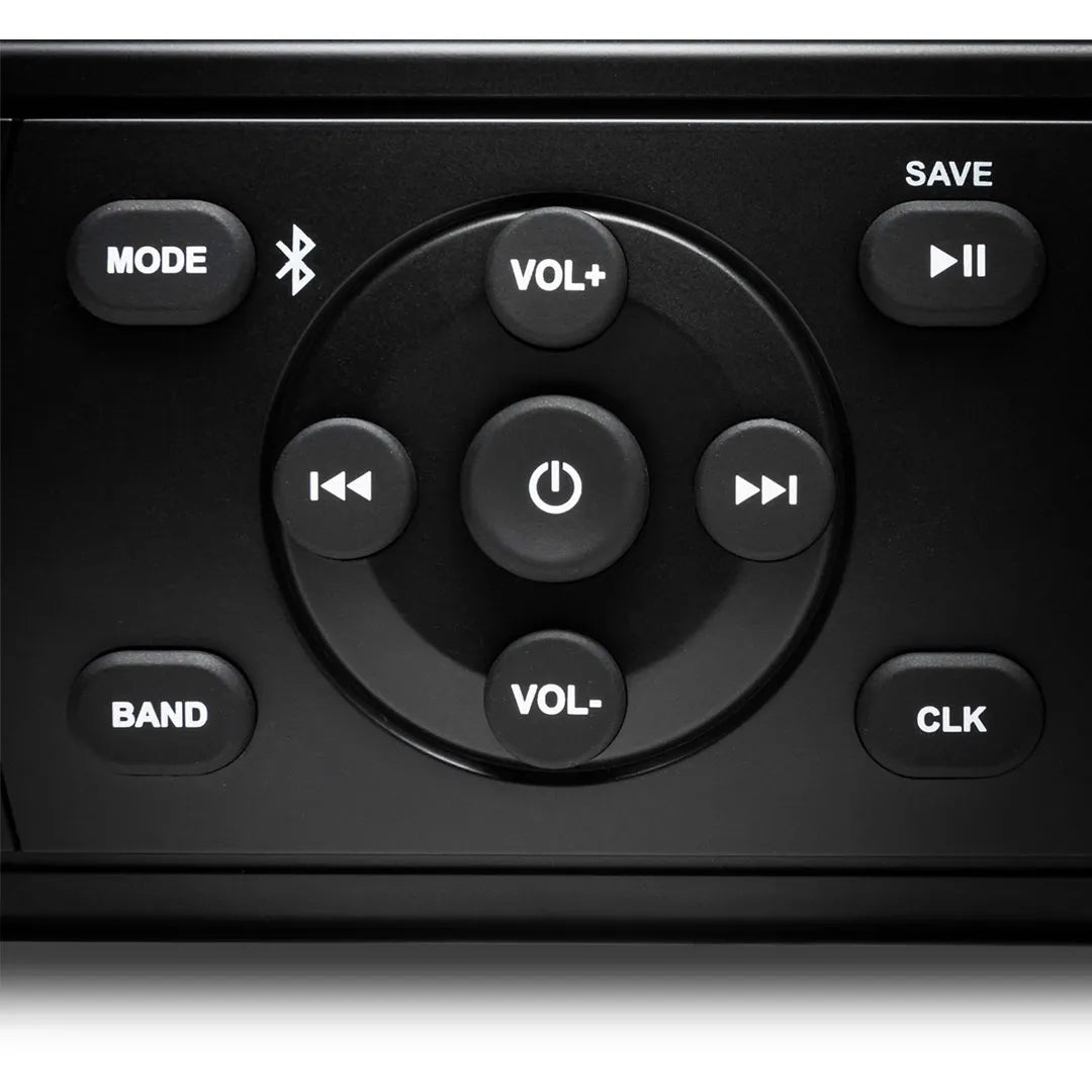 MB Quart MBQ-MDR2.0 | DIN Unit | Mechless Marine Radio/Source (Black)