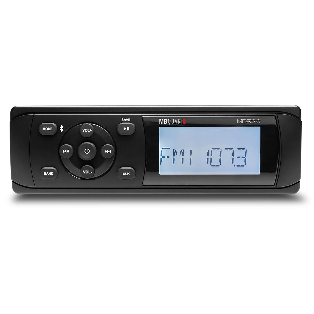 MB Quart MBQ-MDR2.0S2B | Bluetooth Source Unit | with Nautic Speakers Black