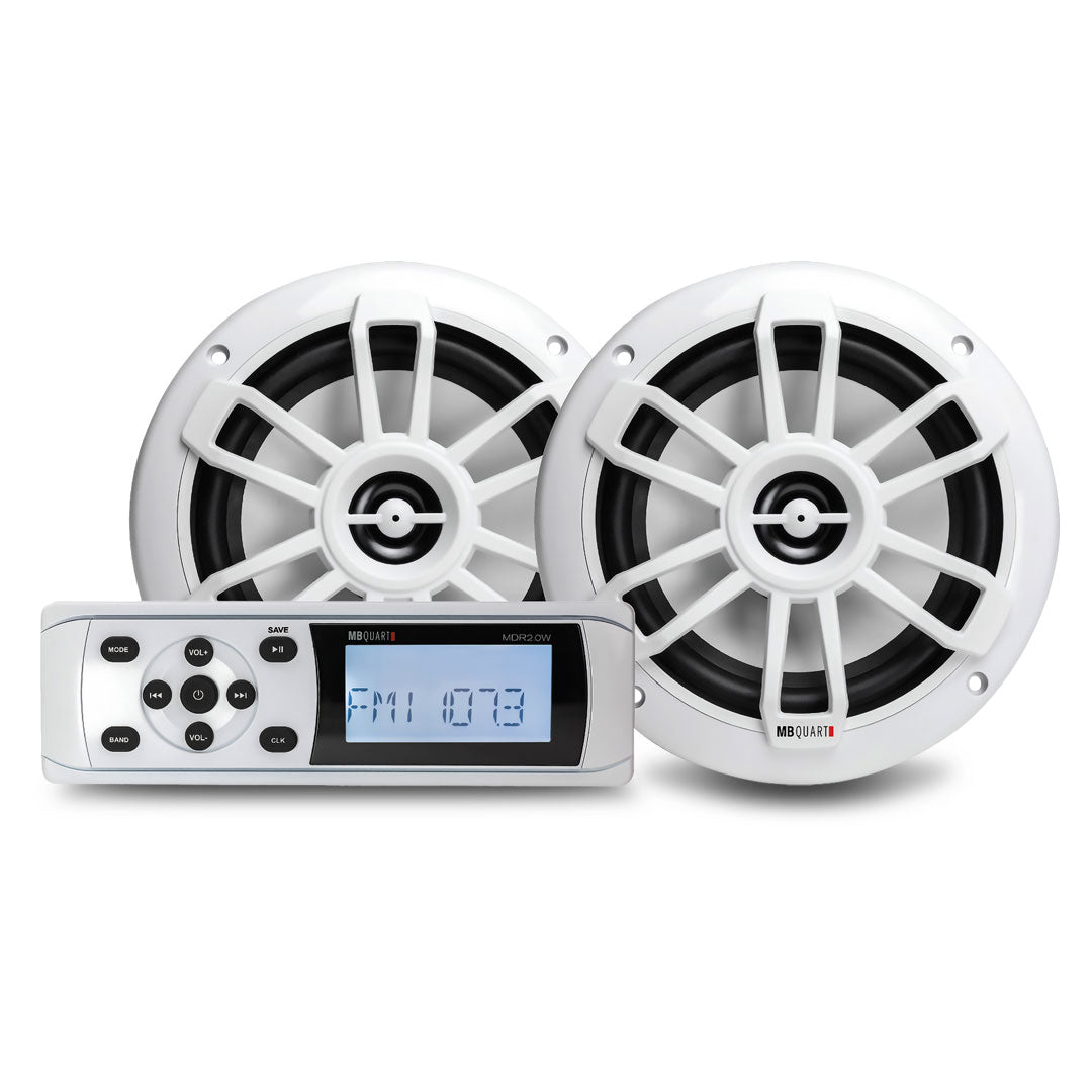 MB Quart MBQ-MDR2.0S2W | Bluetooth Source Unit | with Nautic Speakers