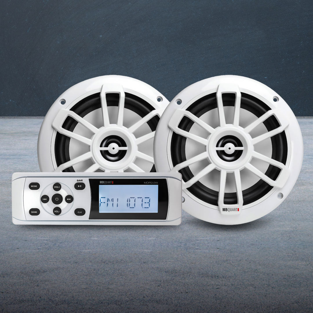 MB Quart MBQ-MDR2.0S2W | Bluetooth Source Unit | with Nautic Speakers