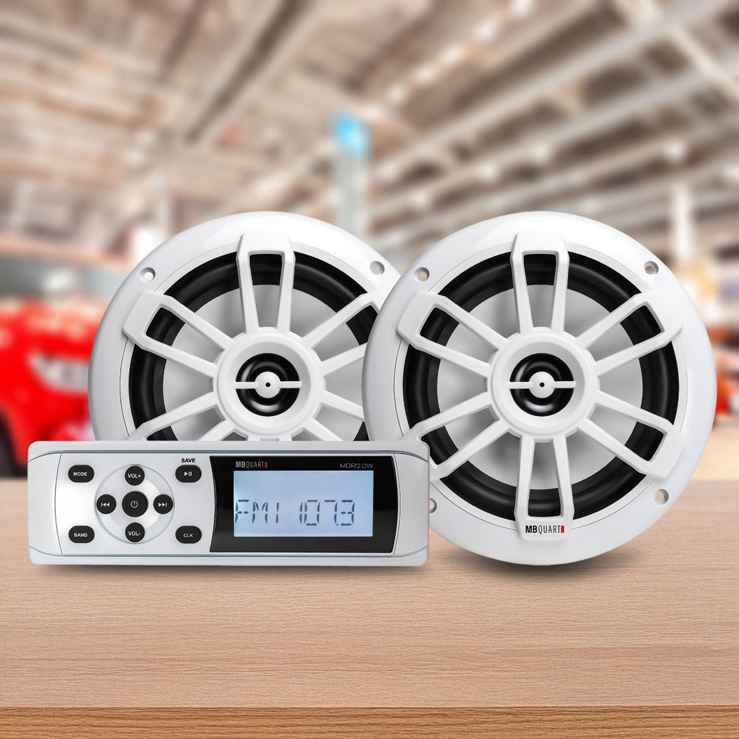 MB Quart MBQ-MDR2.0S2W | Bluetooth Source Unit | with Nautic Speakers
