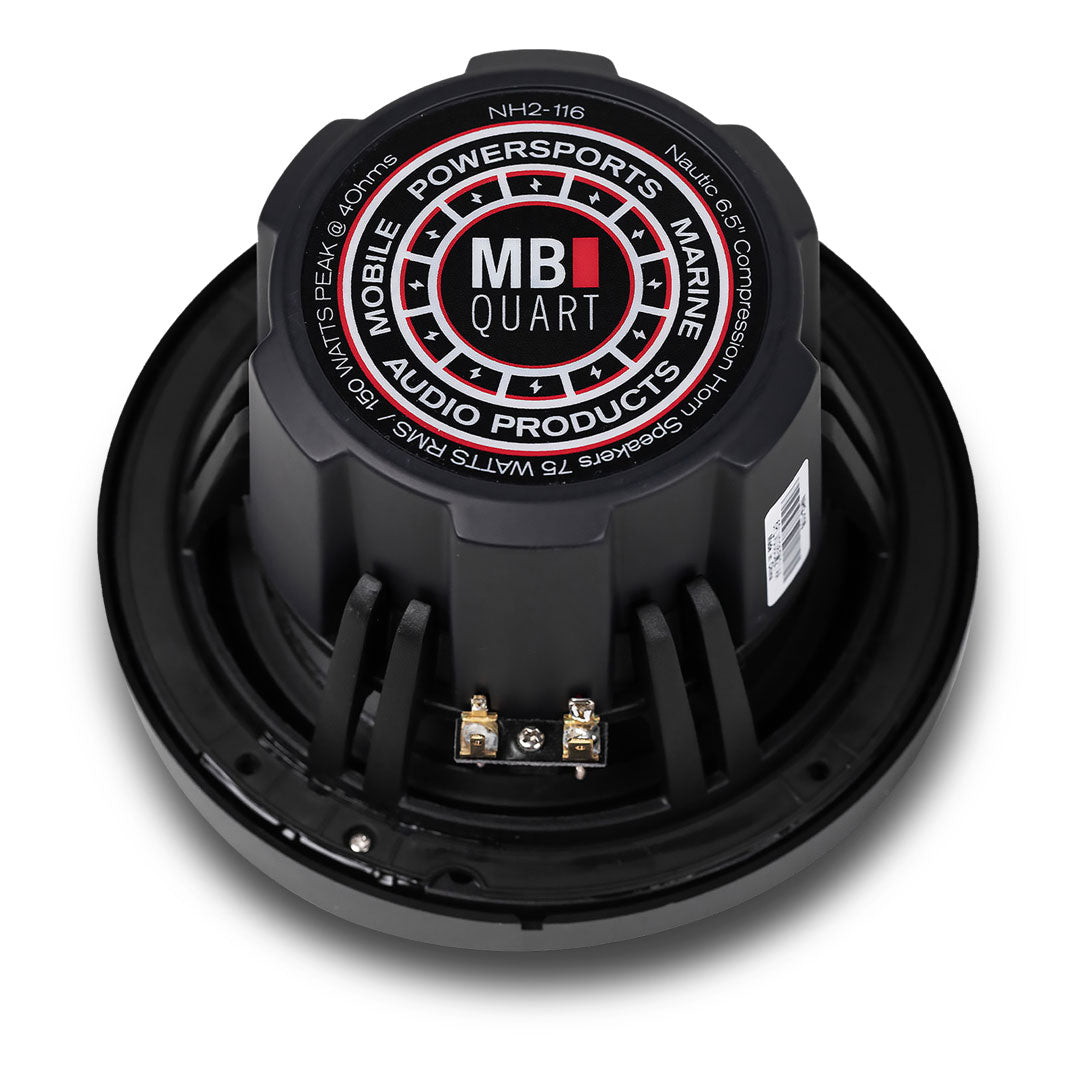 MB Quart MBQ-NH2-116 | 6.5" Coaxial Speaker System | 2-Way Horn Loaded Nautic