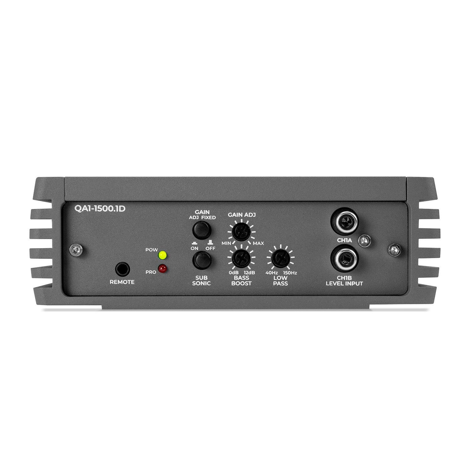 MB Quart MBQ-QA1-1500.1D Q-Series 1500 Watt Monoblock Class-D Subwoofer Amplifier in Grey