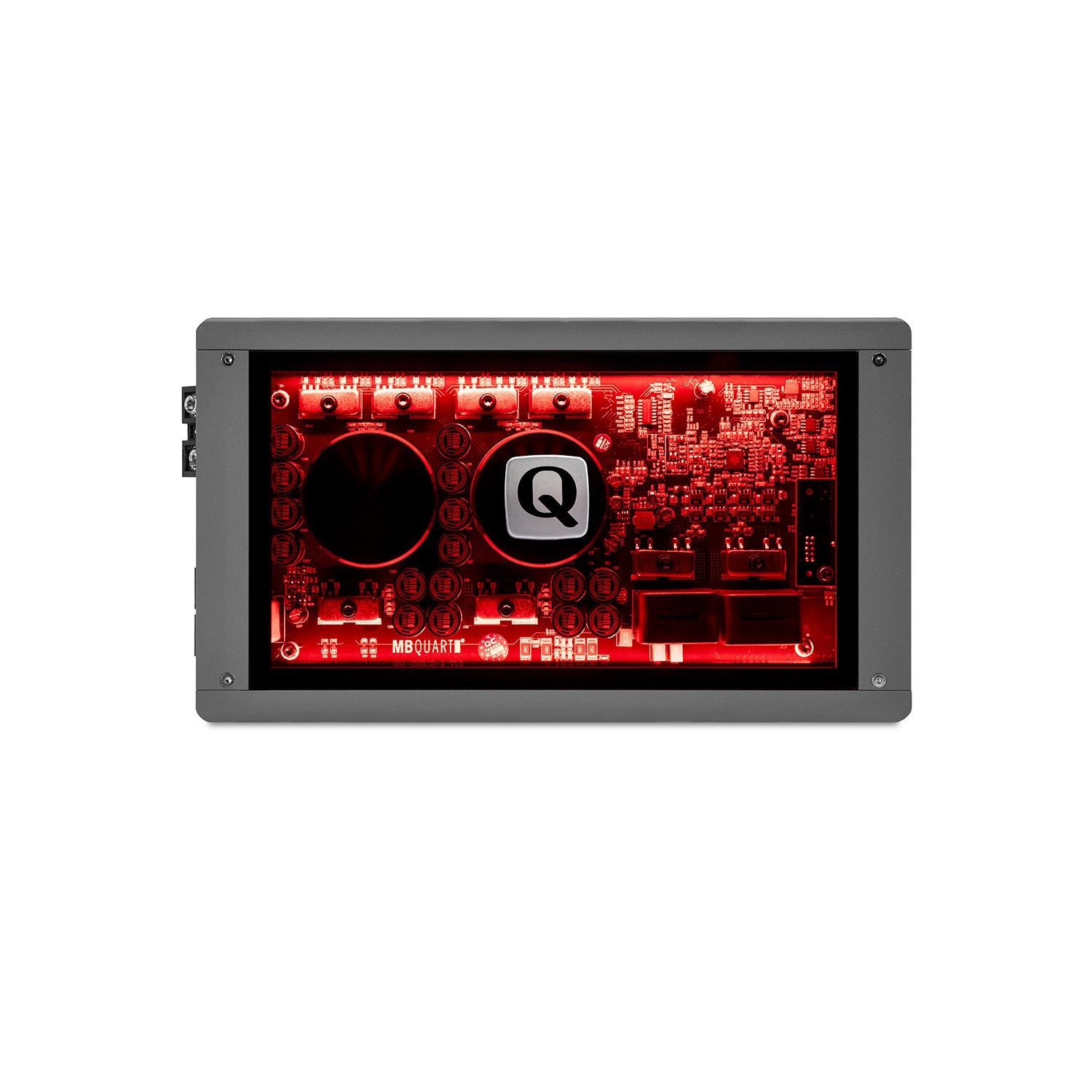MB Quart MBQ-QA1-1500.1D Q-Series 1500 Watt Monoblock Class-D Subwoofer Amplifier in Grey