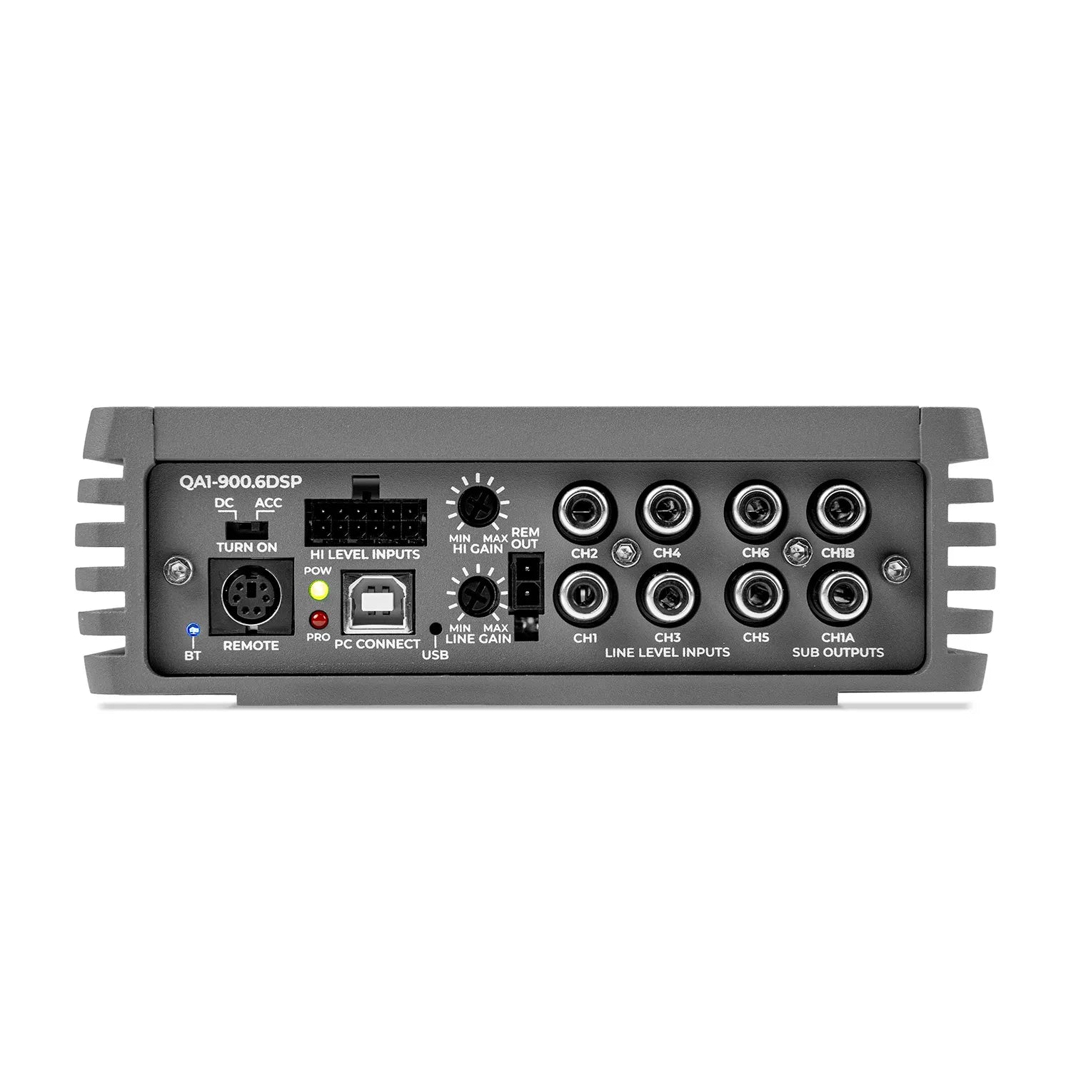 MB Quart MBQ-QA1-900.6DSP Q-Series 900 Watt 6-Channel Full-Range Class-D DSP Amplifier in Grey
