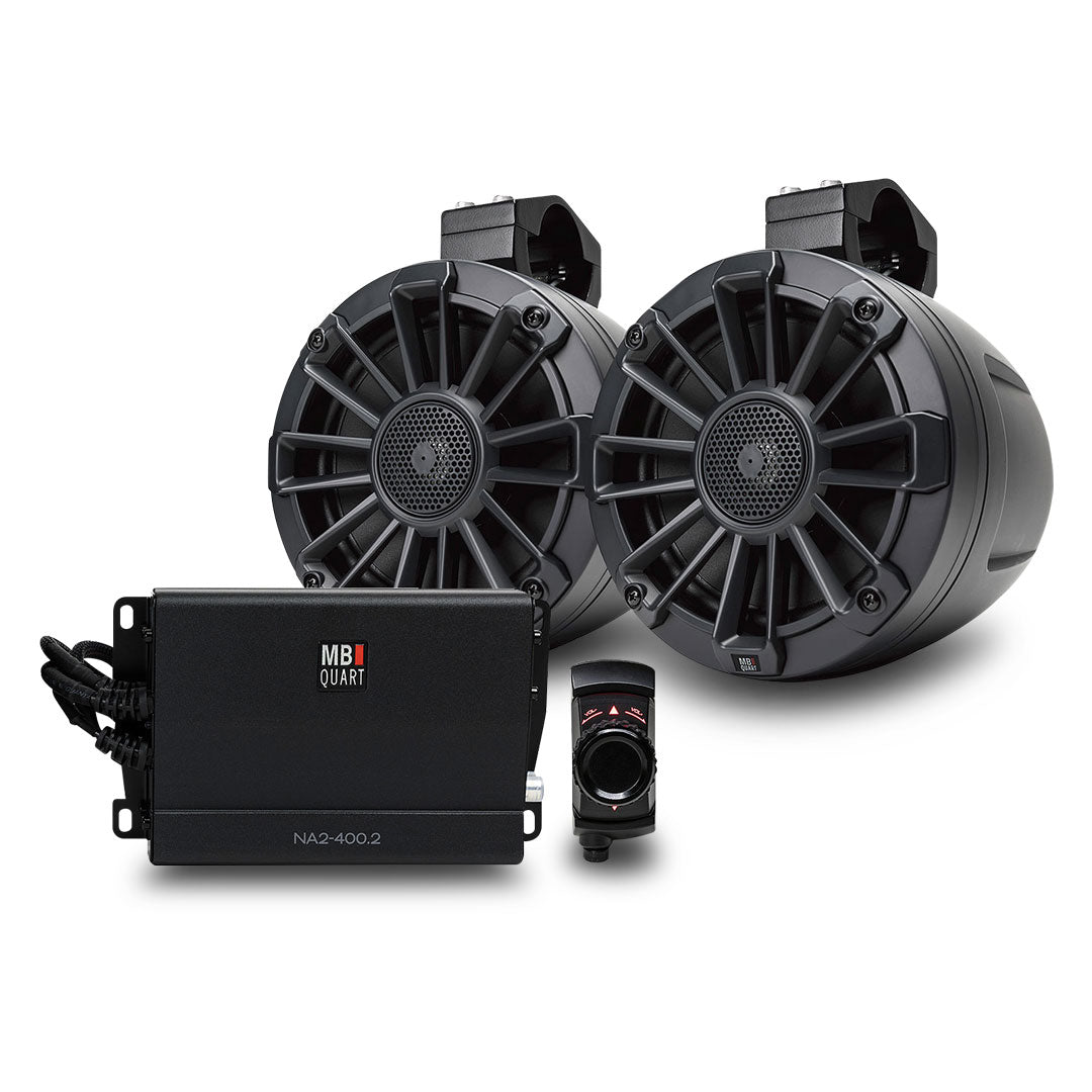 MB Quart MBQ-UNI6.1BTA | 6.5" 400 Watt, Joystick Bluetooth Controlled Speaker System | with 2 Channel Amp