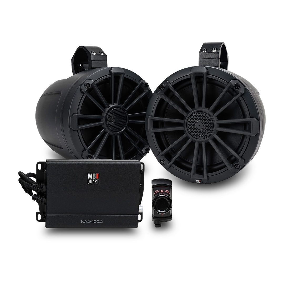 MB Quart MBQ-UNI8.1BTA | 8" 400 Watt, Joystick Bluetooth Controlled Speaker System | with 2 Channel Amp