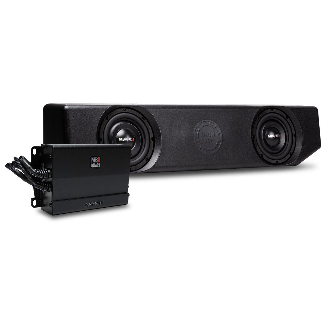 MB Quart MBQJT-SUBA-1 | Dual 8″ Sub Enclosure | plus 400 Watt Amp