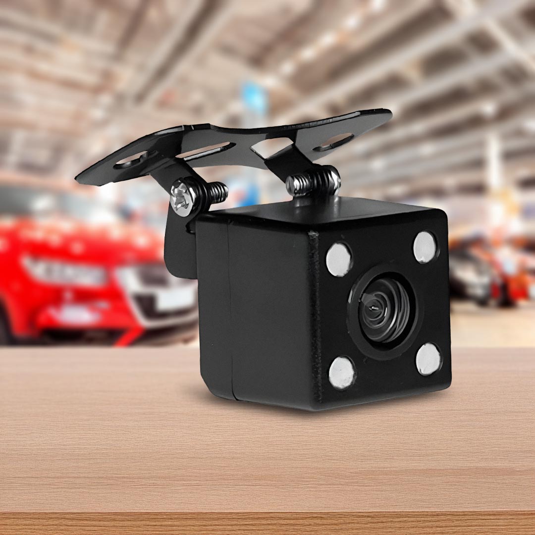 MONGOOSE MC3NV Adjustable Bracket Reverse Camera with Night Vision - LED Enhanced Visibility