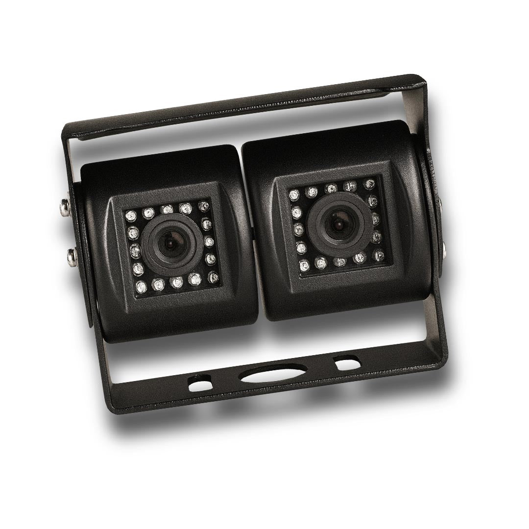 MONGOOSE MC420B Dual Cameras Black - 2 Cameras in One Mounting Bracket System