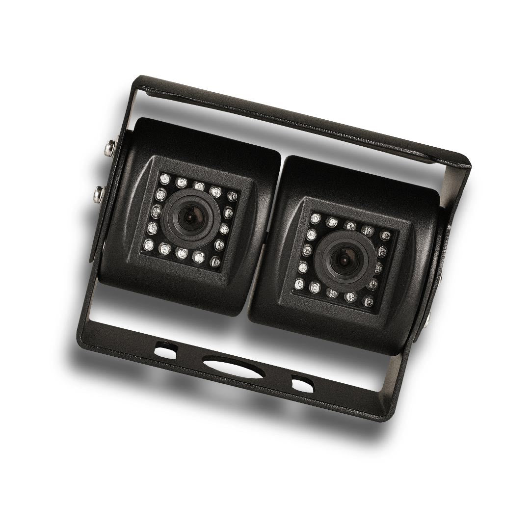 MONGOOSE MC420B Dual Cameras Black - 2 Cameras in One Mounting Bracket System