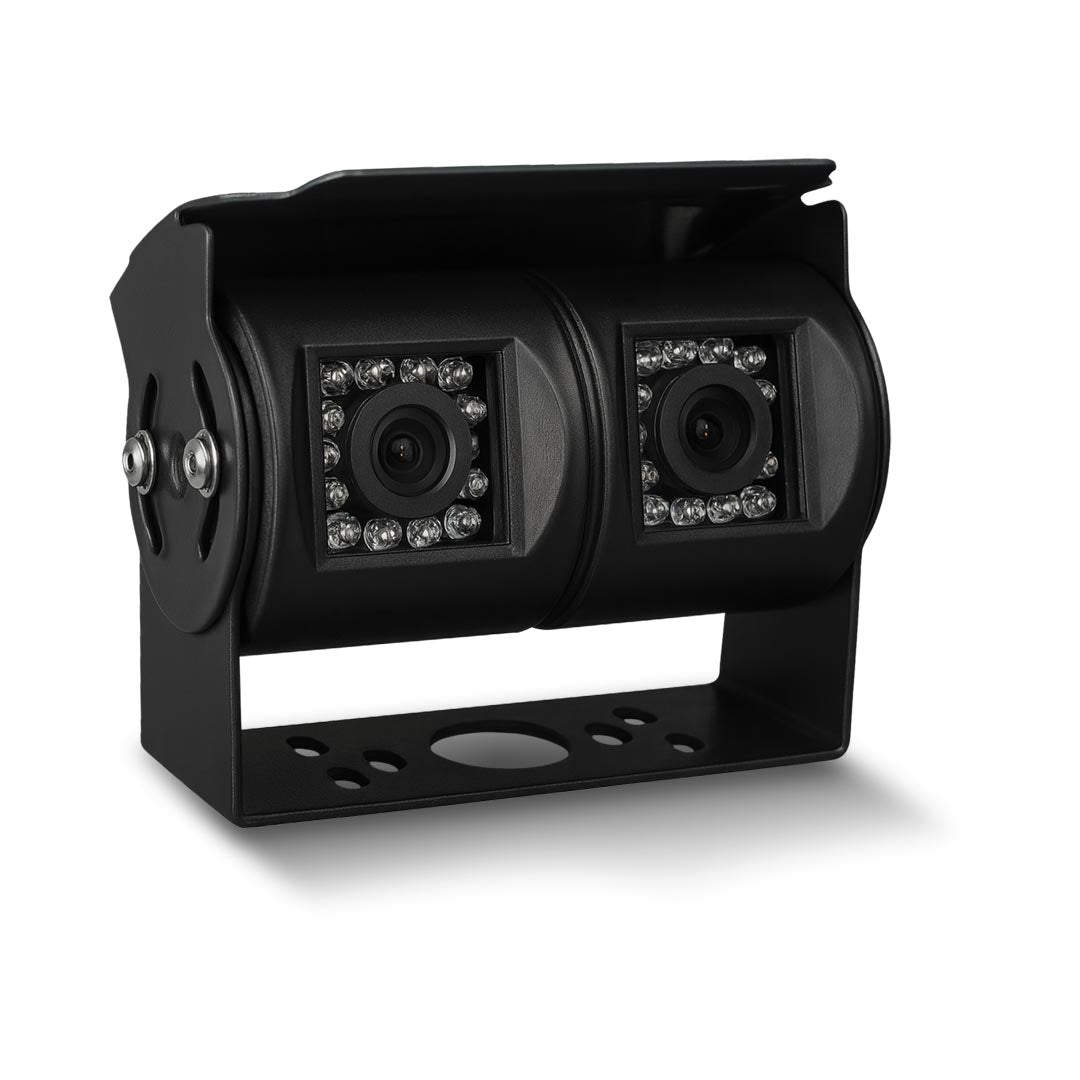 MONGOOSE MC420B Dual Cameras Black - 2 Cameras in One Mounting Bracket System