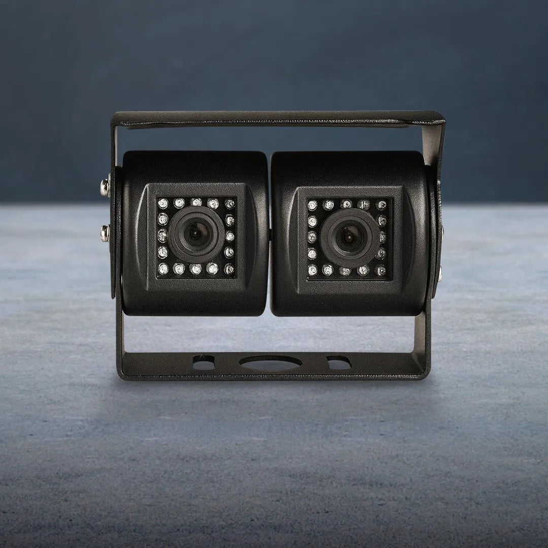 MONGOOSE MC420B Dual Cameras Black - 2 Cameras in One Mounting Bracket System