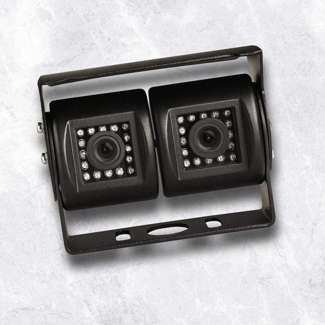 MONGOOSE MC420B Dual Cameras Black - 2 Cameras in One Mounting Bracket System
