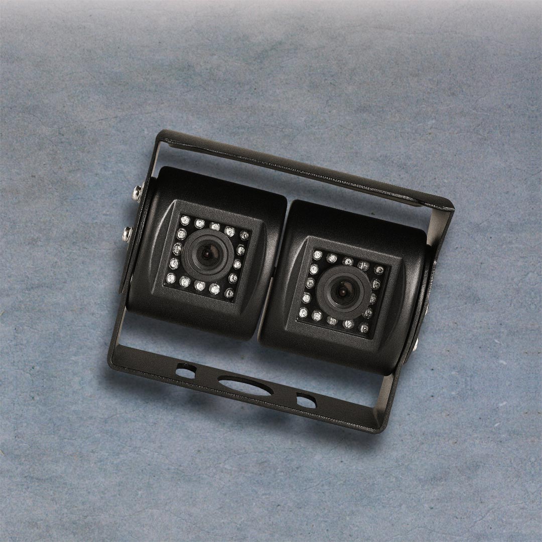 MONGOOSE MC420B Dual Cameras Black - 2 Cameras in One Mounting Bracket System