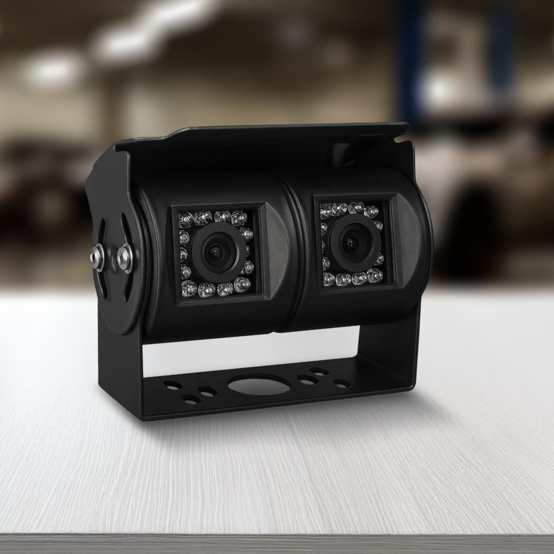 MONGOOSE MC420B Dual Cameras Black - 2 Cameras in One Mounting Bracket System