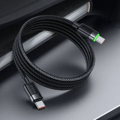 MCDODO MCA-2000 60W USB-C to USB-C Magnetic Self-Winding Charging Lead – 1.2m