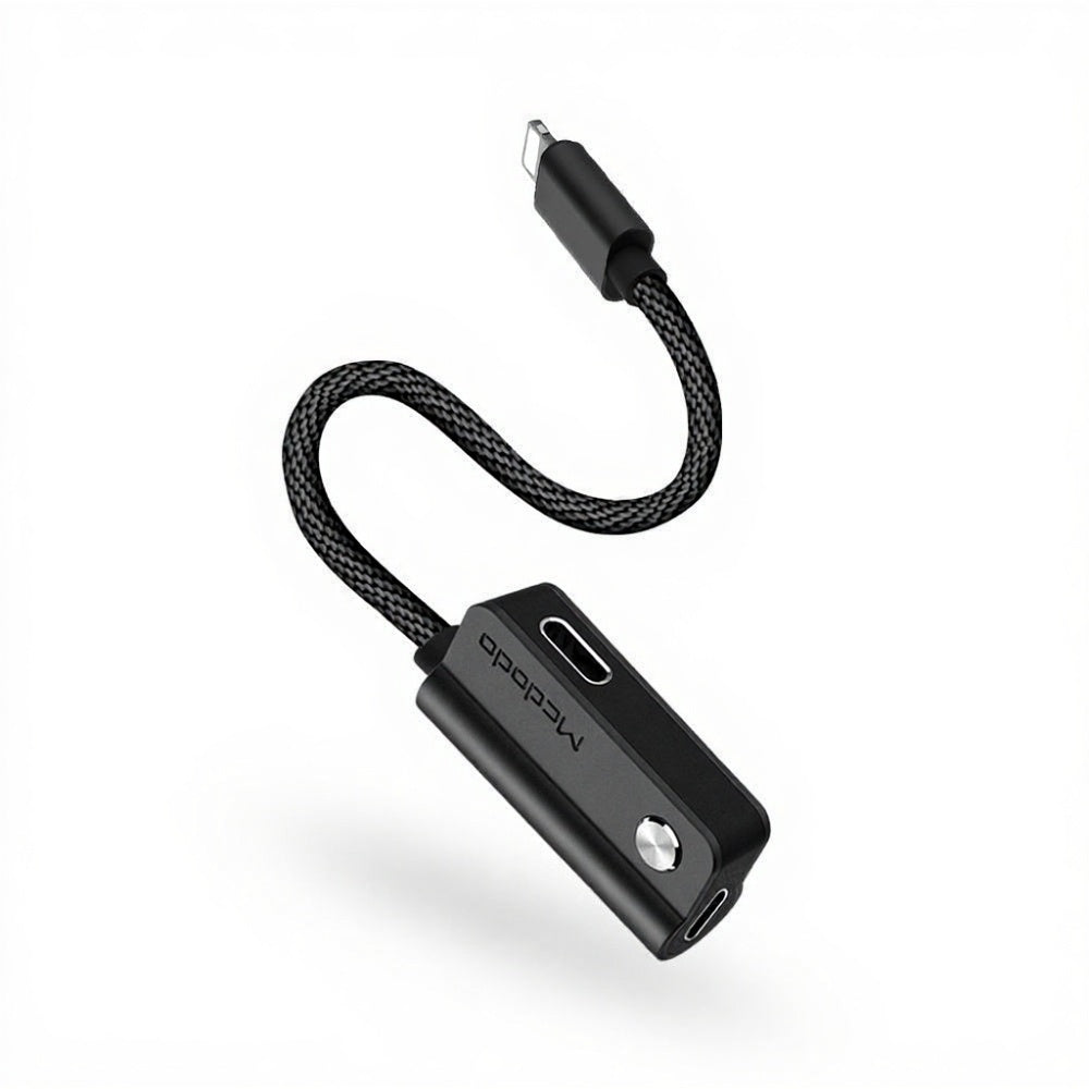 MCDODO MCA-4701 Lightning to Dual Lightning Adaptor – Charge &amp; Listen Simultaneously