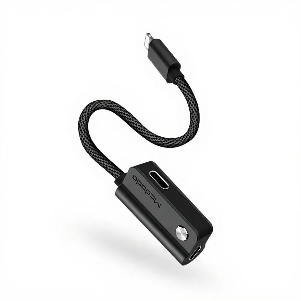 MCDODO MCA-4701 Lightning to Dual Lightning Adaptor – Charge & Listen Simultaneously