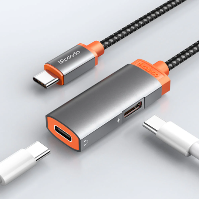 MCDODO MCA-0520 USB-C to Dual USB-C Audio Adaptor with 60W PD Fast Charging