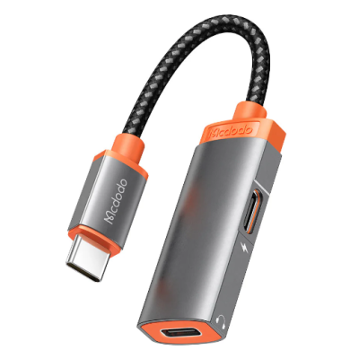 MCDODO MCA-0520 USB-C to Dual USB-C Audio Adaptor with 60W PD Fast Charging