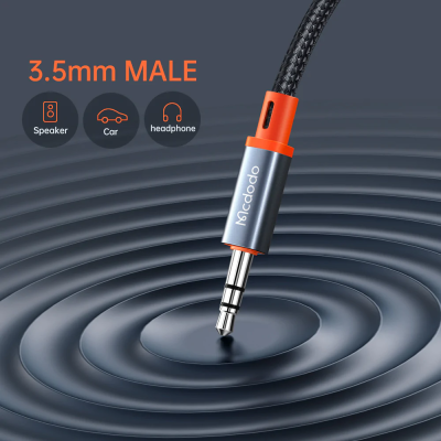 MCDODO MCA-0820 USB-C to 3.5mm AUX Audio Adaptor - 1.2M | Premium High-Resolution Audio