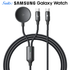 MCDODO MCA-4210 60W 2-IN-1 USB-C to USB-C/Samsung Watch Charger Combo Lead - 1.2M - Dual Device Charging Solution