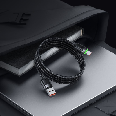 MCDODO MCA-5650 6A USB-A to USB-C Magnetic Self-Winding Charging Lead – 1.2m