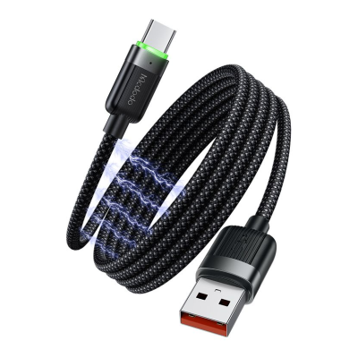 MCDODO MCA-5650 6A USB-A to USB-C Magnetic Self-Winding Charging Lead – 1.2m