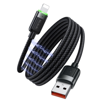 MCDODO MCA-6000 3A USB-A to Lightning Magnetic Self-Winding Charging Lead – 1.2m