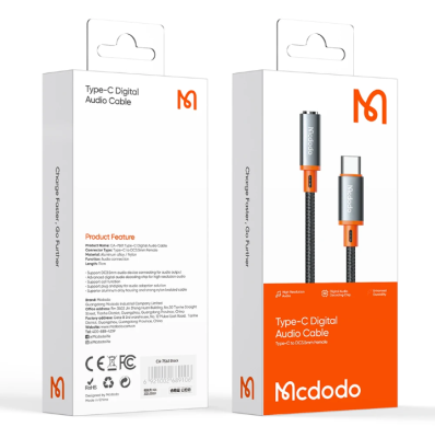 MCDODO MCA-7561 USB-C to 3.5mm Audio Adaptor with Built-In DAC – Mcdodo Premium Audio Solution