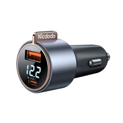 MCDODO MCC-3690 75W PD USB-C + QC4.0 USB Car Charger with Voltmeter