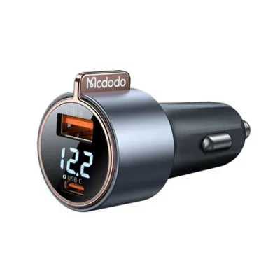 MCDODO MCC-3690 75W PD USB-C + QC4.0 USB Car Charger with Voltmeter
