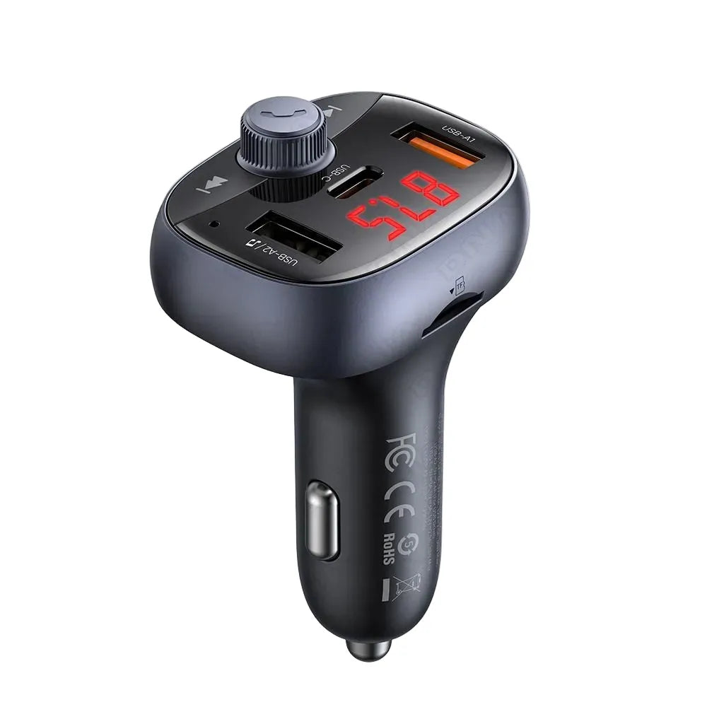 Mcdodo MCC5950 FM Transmitter 72W QC PD Fast Car Charger USB MicroSD
