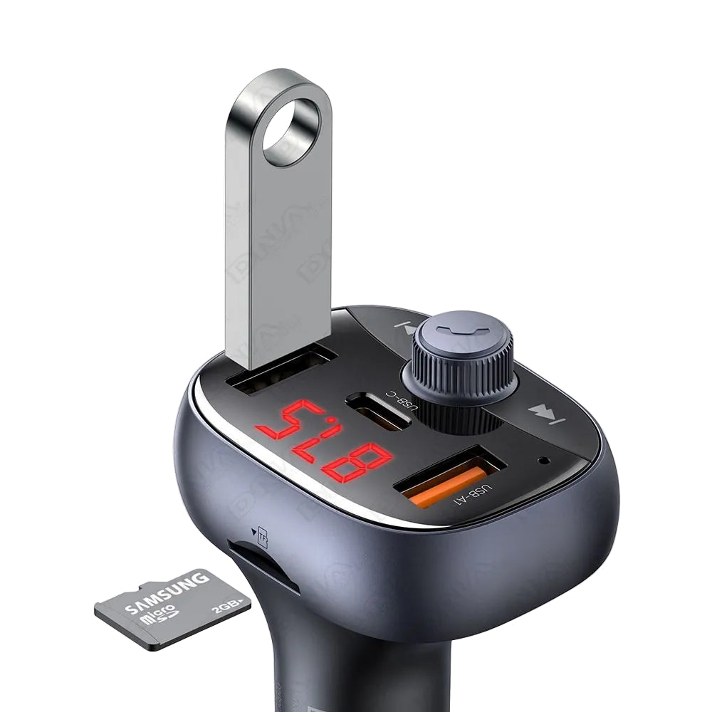 Mcdodo MCC5950 FM Transmitter 72W QC PD Fast Car Charger USB MicroSD