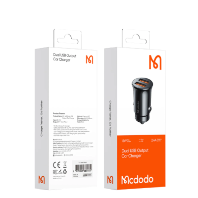 MCDODO MCC-6602 Compact 2.4A Dual USB Car Charger