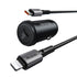 MCDODO MCC-7492 30W PD USB-C Car Charger with 1.2m USB-C to Lightning Cable
