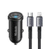 MCDODO MCC-7492 30W PD USB-C Car Charger with 1.2m USB-C to Lightning Cable