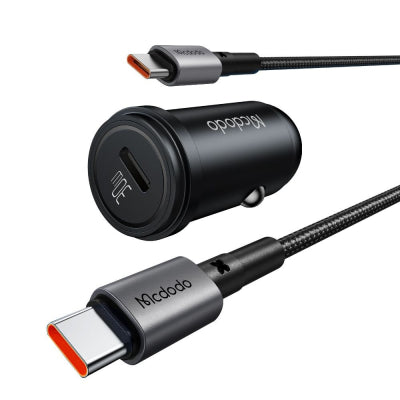 MCDODO MCC-7493 30W PD USB-C Car Charger with 1.2m USB-C to USB-C Cable
