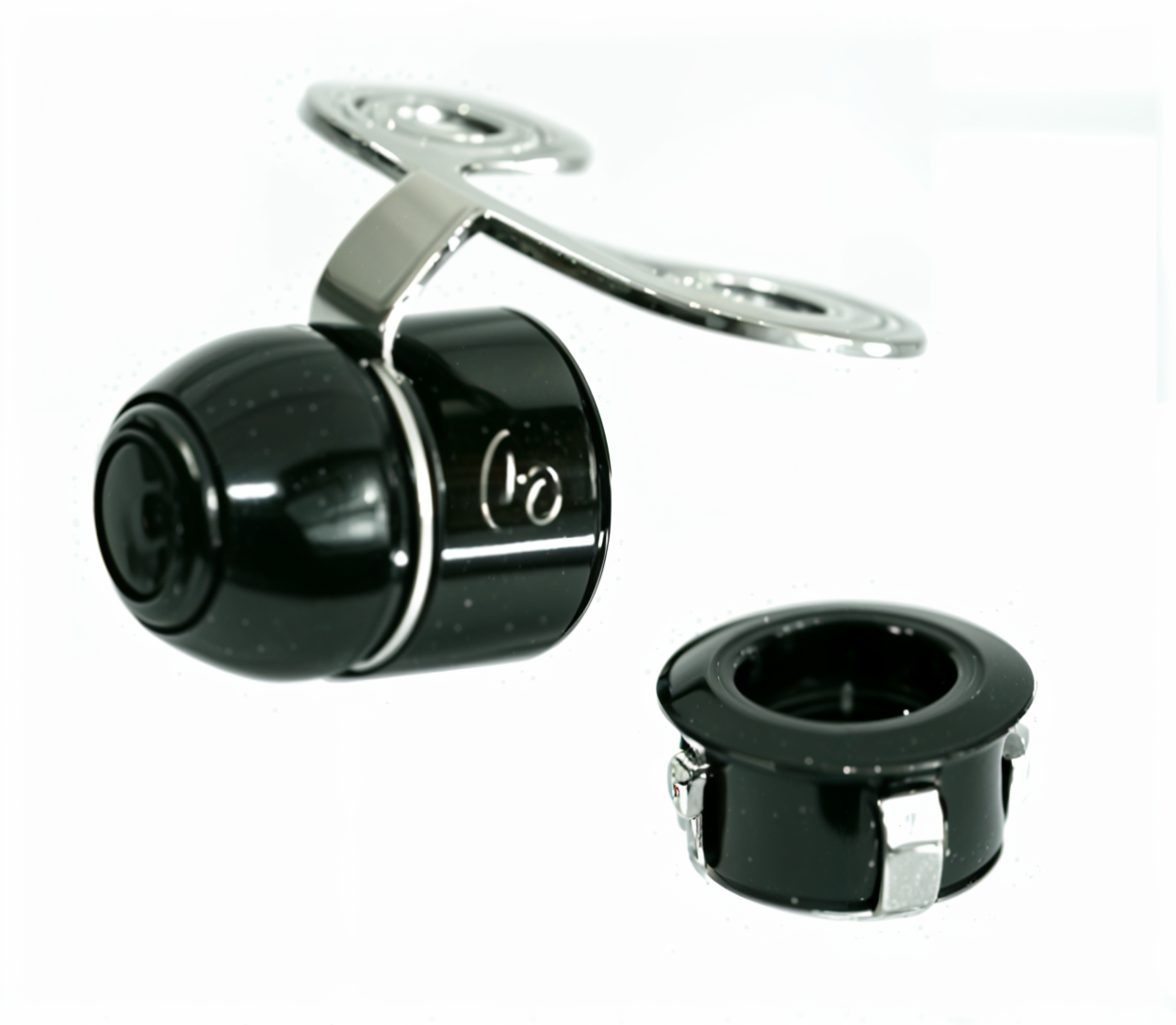 Mongoose MCD5 1080P/720P Dual-Mount Reverse Camera - Professional Selectable HD Reversing Camera with 160° Viewing Angle, Butterfly Bracket or Flush Mount Options, Parking Guidelines, and Universal Monitor Compatibility